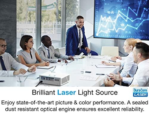 Optoma ZW400 WXGA Profesyonel Lazer Projektör / Kompakt Tasarım ve Parlak 4000 lümen / DuraCore Lazer Teknolojisi, 30,000 Saate