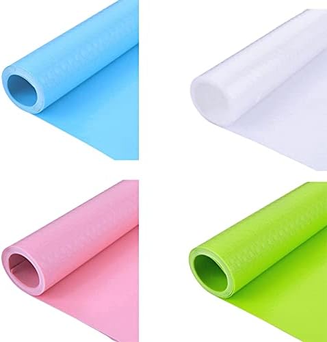 HMGANG Kullanımlık Raf Kapak Astar Çekmece Dolap Mat Su Geçirmez Toz Ped Çekmece Gömlekleri (Renk: Açık Yeşil)