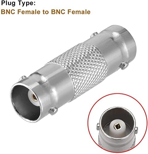KFıdFran BNC Dişi BNC Dişi Koaksiyel Konnektörler CCTV Ev Güvenliği için Pirinç İç Çekirdekli 1 adet(BNC-Buchse zu BNC-Koaxialsteckverbinder