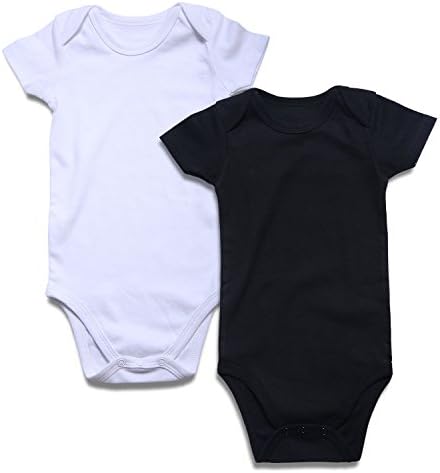 Bebek Bodysuit 2-Pack Katı Renkler Yenidoğan Erkek Kız Kıyafet 0-24 Ay