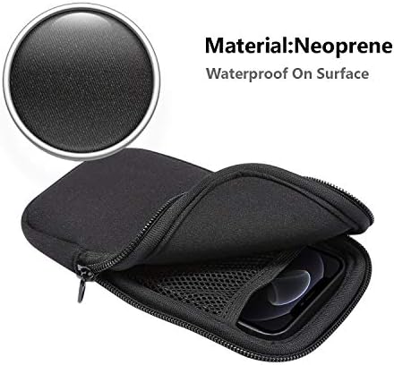 Telefon Kılıfı Neopren Telefon Kılıfı, 5.4 inç Evrensel Cep Kılıfı Kol Cep Çanta için Fermuar ile iPhone 12 Mini, SE 2020,11