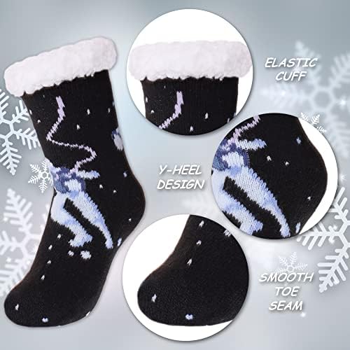 Çocuk Erkek Kız Yenilik Uzay Bulanık Terlik Çorap Yumuşak Kış Sıcak Kaymaz Kalın Polar Astarlı Çocuk Tulumları Çorap