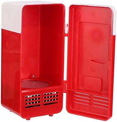 Ichiias Mini buzdolabı, Mini USB ofis Mini ısıtma ve soğutma Çift Kullanımlı taşınabilir buzdolabı içecek soğutucu Mini buzdolabı
