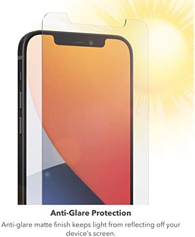 ZAGG InvisibleShield Glass Elite Parlama Önleyici Plus-Cihazınızdan Parlamayı engeller-Yeni iPhone 6.1 2020/11/XR için üretilmiştir