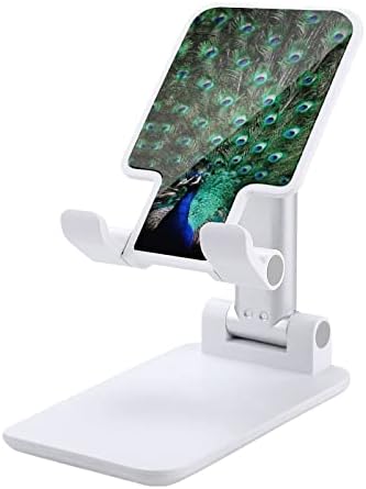 Tavuskuşu Ayarlanabilir Cep telefonu standı Katlanabilir Taşınabilir Tablet Tutucu Ofis Seyahat Çiftlik Evi Beyaz Tarzı