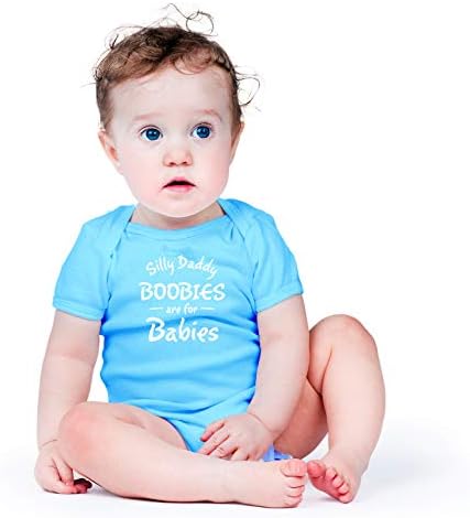 Aptal Baba Boobies Bebekler İçin Baba Şaka Sevimli Tek Parça Bebek Bebek Bodysuit