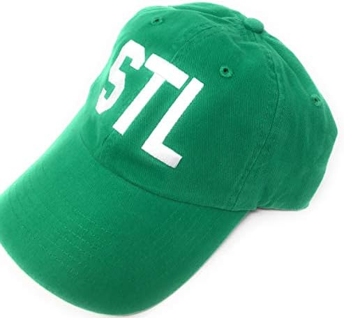 Özel İşlemeli STL Lambert St Louis Uluslararası Havaalanı Kodu Beyzbol Şapkası (Kelly Green)