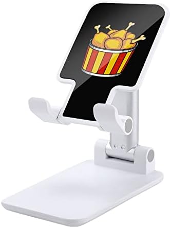 Fast Food Tavuk Bacaklar Kova Katlanabilir Cep telefonu Standı Ayarlanabilir Tablet Tutucu Dağı Ev Ofis Masaüstü Beyaz Tarzı