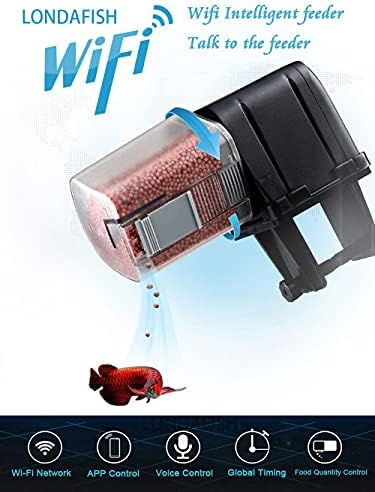 Akvaryum Wi-Fi Balık Besleyici Otomatik Balık Besleyiciler Otomatik Balık Gıda Zamanlayıcı Besleyici için Balık Tankı