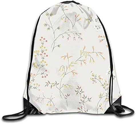 Blooming Çiçek ipli sırt çantası Spor Salonu ipli çanta Seyahat Büyük İpli Cinch paket İle Kadın Erkek çocuklar için Su Geçirmez