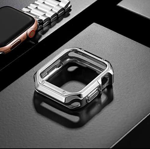 Yumuşak TPU Kılıf Apple Watch Serisi 4 5 6 SE ile Uyumlu, iWatch 41mm 45mm için Premium All-around Tampon Koruyucu Tampon Kapağı,