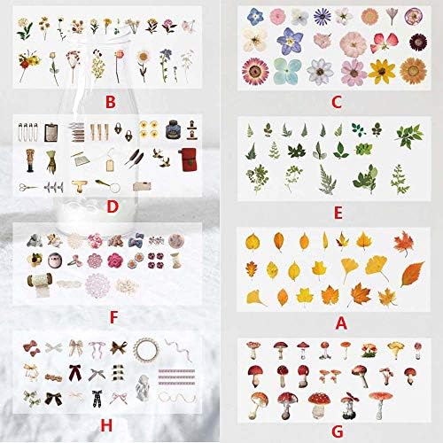 Yaratıcı DIY Bitki Ginkgo Mantar Etiket El Kitabı Günlüğü Kırtasiye Etiket Dekoratif Çıkartmalar dekorasyon kağıdı Çıkartması