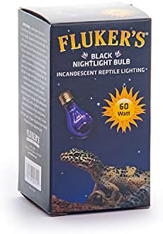 Sürüngenler için Fluker'ın Siyah Gece Lambası Ampulleri 60 watt