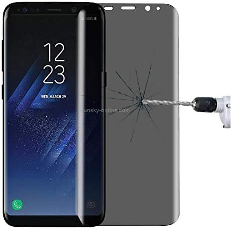 YSH Cep Telefonu Aksesuarları ıçin Galaxy S8+ / G9550 0.3 mm 9 H Yüzey Sertlik 3D Kavisli Gizlilik Anti-Parlama Tam Ekran Temperli