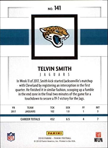 2018 Panini Şövalye Bronz 141 Telvin Smith Jaguarlar NFL Futbol Kartı NM-MT