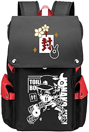 Tuvalet Bağlı Hanako kun Sırt Çantası Anime Okul Çantaları Bookbag Laptop Sırt Çantası Büyük Seyahat Çantası USB Şarj ile (Bir