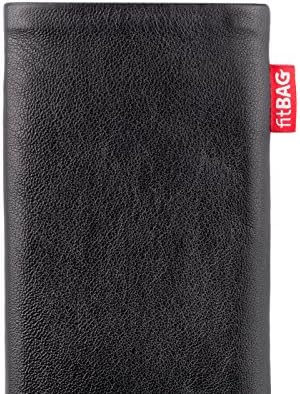 LG G3 için fitBAG Beat Siyah Özel Özel Kılıf (ab Mai 2014). Ekran Temizliği için Entegre Mikrofiber Astarlı İnce Nappa Deri