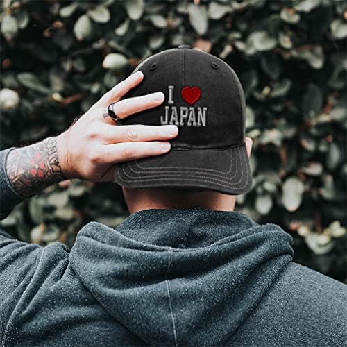 Richardson Kamyon Şoförü Örgü Şapka Japonya'yı Seviyorum Pamuklu baba şapkalarını Erkekler ve Kadınlar için Seviyorum