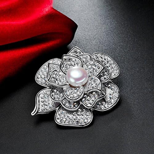 Güzel Oluşturulan Kristal ile Kadınlar için Merdia Sparkly Çiçek Broş Pin
