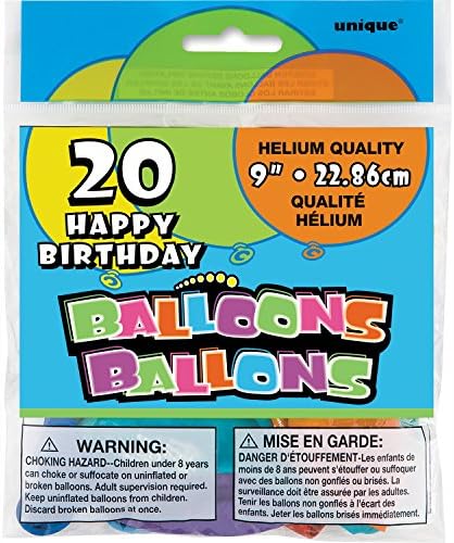 9 Yuvarlak Lateks Balonlar, Çeşitli 12ct
