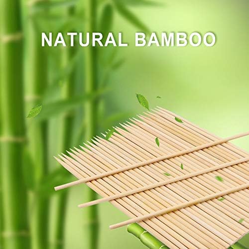 BeilliGeRy Bambu Şiş, 50 Paket 12 inç Doğal Bambu Çubukları Şiş Kebap Şiş Izgara, Meze, Çikolata Çeşmesi, Mısır, Hatmi Kavurma,