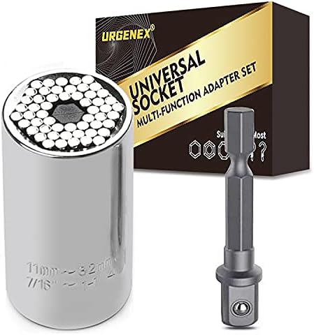 URGENEX Evrensel Soket Hediyeler için Erkekler (11-32mm) - Evrensel Soket Kavrama Aracı Setleri ile Güç Matkap Adaptörü En