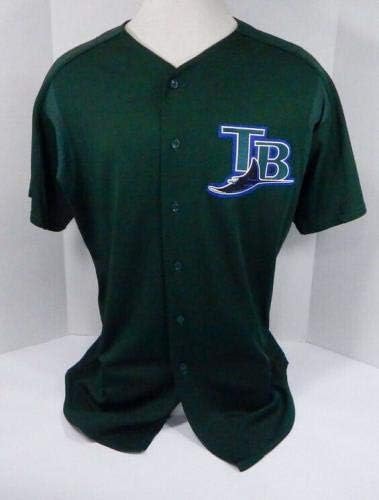 2003-06 Tampa Bay Şeytan Işınları Travis Harper 58 Oyun Kullanılan Yeşil Jersey BP ST 031-Oyun Kullanılan MLB Formalar