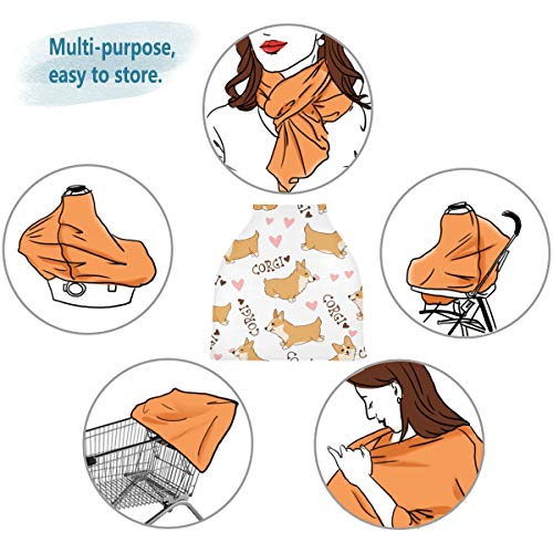 Sıkı Bebek Araba Koltuğu Gölgelik-Karikatür Galce Corgi Bebek Arabası Kapak Çok Kullanım Bebek Araba Koltuğu Kapakları Hemşirelik