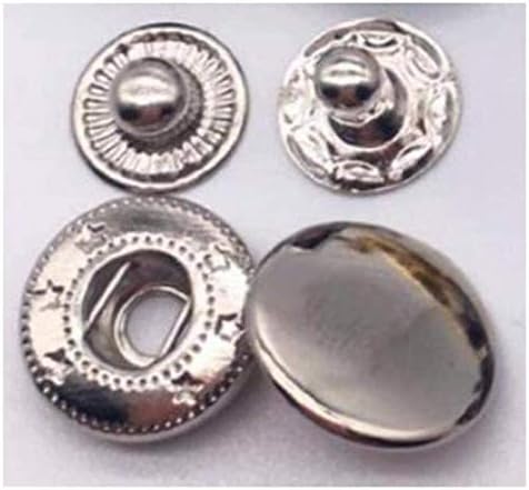 HAOKTSB 50 adet Metal Basın Çiviler Dikiş Düğmesi Yapış Düğmeler Bağlantı Elemanları Dikiş Deri El Sanatları Giyim Çanta Giyim