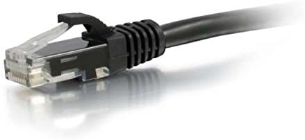 C2G 1M Cat6 Ethernet RJ45 Yüksek Hızlı Ağ Kablosu, LAN Kurşunsuz UTP LSZH-BLK