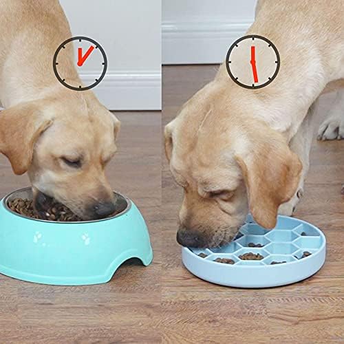 Yavaş Besleme Köpek Kase Silikon Pet Köpek Besleyici Eğlenceli Yavaş Besleme yiyecek kasesi Dibiao Anti-Gulping Köpek Yavaş