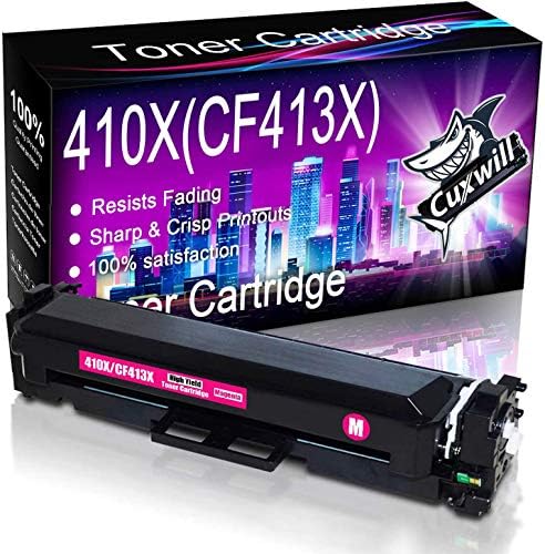 Cuxwill Uyumlu Toner Kartuşu HP yedek malzemesi 410X CF413X 410A CF413A, HP Color LaserJet Pro Yazıcı ile çalışır M452dn, M452dw,