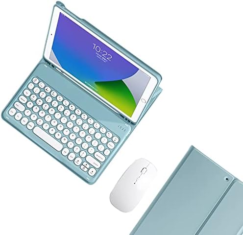 Klavye Kılıf İpad için Pro 11 İnç 2021, Yumuşak Silikon Arka Kapak ile Manyetik Ayrılabilir Bluetooth Klavye ve Kalemlik, Pembe