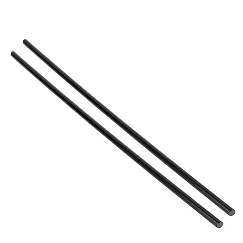 2 adet POM Çubuk, Uzunluk 50 cm / Çap 1 cm Siyah POM Mühendislik Plastik Çubuklar Rulmanlar için Kullanılan, Çarklar, Dişliler