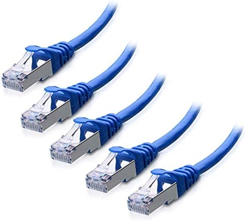 Kablo Önemlidir 5 Renkli Combo Snagless Kısa Cat6 Ethernet Kablosu (Cat6 Kablosu, Cat 6 Kablosu) 5 ft ve 5'li Paket CAT6A (SSTP,