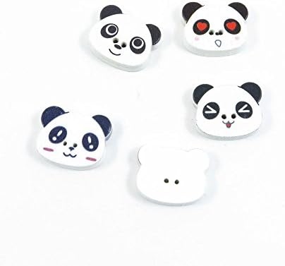 20 Adet Dikiş Ahşap Düğmeler Dikmek Sanat El Sanatları Kavramları Malzemeleri Bağlantı Elemanları PE012 Panda