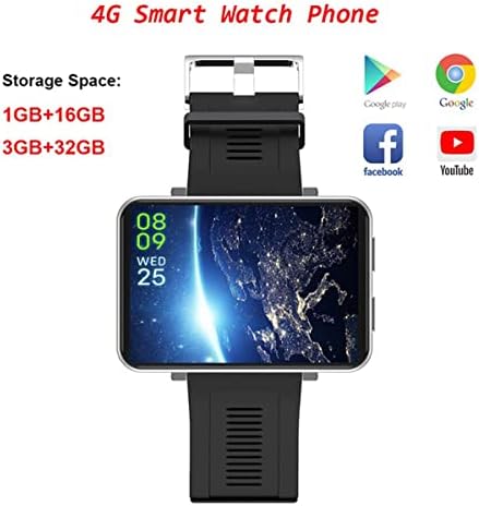 CQQASL Andriod Akıllı İzle, GPS Android Smartwatch, 2.86 Dokunmatik Ekranlı 4G LTE, 2880Mah Pilli Yüz Açma Telefon İzle, Ip67