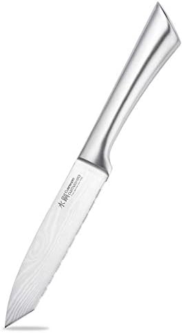 Çok Amaçlı 'Beni Dene' Mutfak Bıçağı, 5.7 İnç-Damashiro by Cuisine:: pro-Güç ve Dayanıklılık için Detaylı Kesme ve Delme Bıçağı