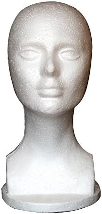 Kadın Manken Mankeni Eskiz Kuaförlük Makyaj Pratiği İçin Köpükten Yapılmış, Dükkan Peruk Saç Takılar Ekran Standı