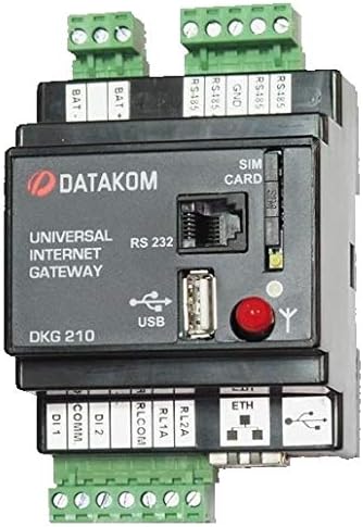 DC Güç Kaynağı ile DATAKOM DKG-210-D3 İnternet Ağ Geçidi