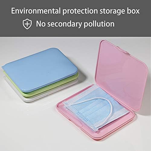 2 Adet plastik saklama kutusu Organizatör Yüz Kapak Saklama Çantası Bandanalar Depolama Klip Toz Geçirmez Saklama Kutusu için