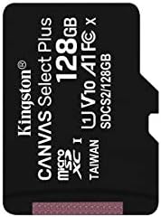 Kingston 128 GB microSDXC Tuval Seçin Artı Sınıf 10 Flash Bellek Kartı SDCS2 Bellek