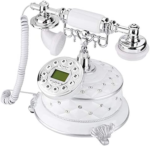Döner Dial Telefon FSK / DTMF Antika Telefon MS-8313B Döner Telefon Vintage Retro Telefon KIMLIĞI Çağrı Ekran, kablolu Sabit