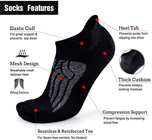 Meşgul Çorap Merinos Yünü Sıkıştırma Desteği Ayak Bileği Koşu yürüyüş çorapları Erkekler Kadınlar için, yumuşak Kalın Yastık