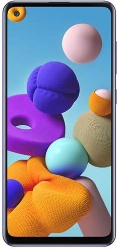 Samsung Galaxy A21s A217M 64GB Çift SIM GSM Kilidi Android Akıllı Telefon (Uluslararası Varyant / ABD Uyumlu LTE) - Mavi