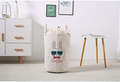Çamaşır sepeti Sepet Kirli Giysiler Çanta Depolama Organizatör Sevimli Tavşan İpli Su Geçirmez Çanta Ev Dekor