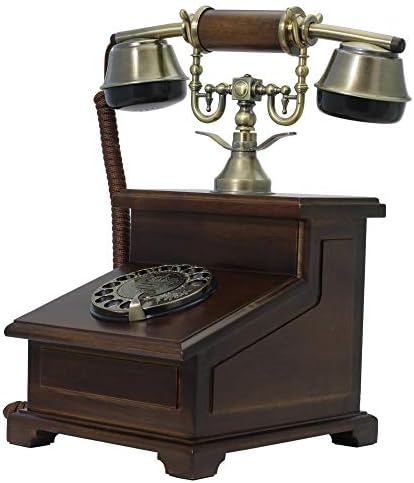 Opıs 1921 Kablo Model E: Ahşap ve Metalden Yapılmış Masif Antika Tarzı Masaüstü Telefon