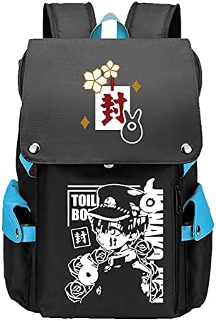 Tuvalet Bağlı Hanako kun Sırt Çantası Anime Okul Çantaları Bookbag Laptop Sırt Çantası Büyük Seyahat Çantası USB Şarj ile (Bir