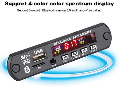 TFM01BT + U-DX 4 Renk Ekran Decode Kurulu, destek Bluetooth 5.0 4-color Spektrum Ekran, AUX, FM, USB, TF, Eller-serbest Arama,