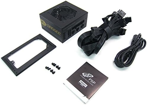 FSP Hançer 500 W Mini ITX Çözümü / SFX 12 V / Mikro ATX 80 Artı Altın Sertifikalı Tam Modüler VR / 4 K Hazır Oyun Güç Kaynağı